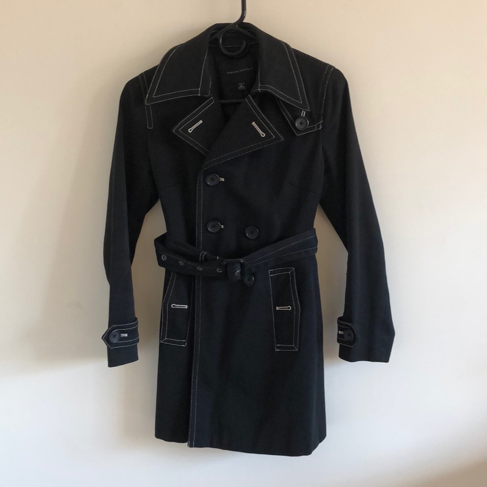 Black Banana Republic Rain Coat